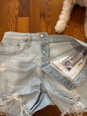 Levi's Light Blue 501 Button-Fly Jeans